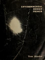 Cover of: Environmental design primer