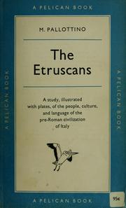 Cover of: The Etruscans by Massimo Pallottino