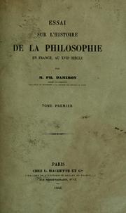 Cover of: Essai sur l'histoire de la philosophie en France: au XVIIe siècle