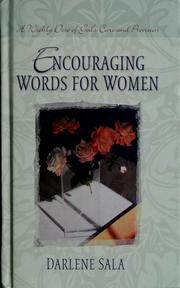 Cover of: Encouraging words for women: a weekly dose of God's care and provision