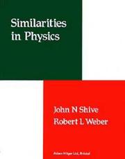 Cover of: Similarities in Physics by Higb B. Sguve, Robert L. Weber