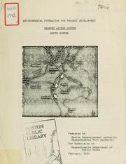 Cover of: Environmental foundation for project development: seaport access system, south Boston. by Boston Redevelopment Authority