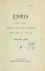 Cover of: Enris och andra gamla och nya spåor från åren 1891 och 1899