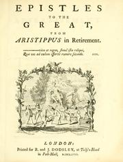 Cover of: Epistles to the great | Cooper, John Gilbert
