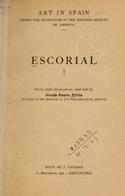 Cover of: Escorial I.