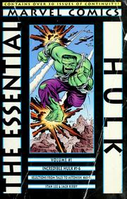 Cover of: The essential Hulk. by Stan Lee