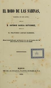 Cover of: El robo de las Sabinas ; zarzuela en dos actos.