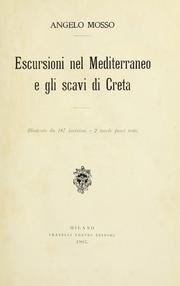 Cover of: Escursioni nel Mediterraneo e gli scavi di Creta.