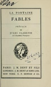 Cover of: Fables.: Préf. de Julees Claretie.