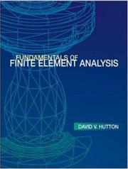 Fundamentals of finite element analysis by David V. Hutton, David Hutton