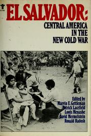 Cover of: El Salvador: Central America in the new cold war