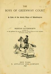 Cover of: Boys of Greenway court by Hezekiah Butterworth