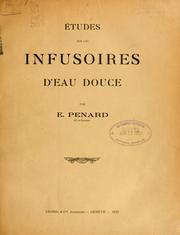 Cover of: Etudes sur les infusoires d'eau douce