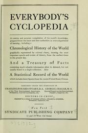 Cover of: Everybody's cyclopedia.  Prepared under the direction of Charles Leonard-Stuart [and] George J. Hagar, editors-in-chief. by 