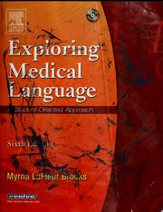 Cover of: Exploring medical language by Myrna LaFleur Brooks