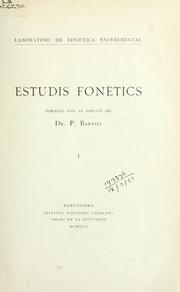 Cover of: Estudis fonetics
