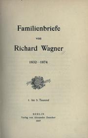Cover of: Familienbriefe 1832-1874