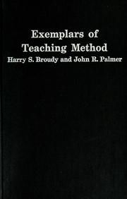 Cover of: Exemplars of teaching method