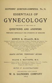 Cover of: Essentials of gynecology | Edwin B. Cragin