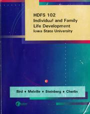 Cover of: Families and intimate relationships by Gloria W. Bird