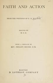 Cover of: Faith and action by Frederick Denison Maurice