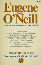Cover of: Eugene O'Neill by edited by Ernest G. Griffin.