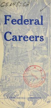 Cover of: Federal careers