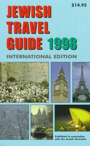 Cover of: Jewish Travel Guide 1998: International Edition (Annual)