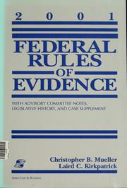 Cover of: Federal Rules of Evidence by United States