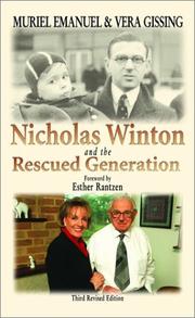 Nicholas Winton and the rescued generation by Muriel Emanuel, Vera Gissing
