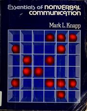 Cover of: Essentials of nonverbal communication