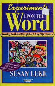 Cover of: Experiments upon the word by Susan Luke