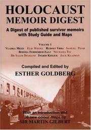 Cover of: Holocaust Memoir Digest, Vol. 1 by Esther Goldberg, Esther Goldberg