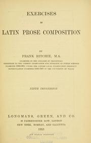 Cover of: Exercises in Latin prose composition