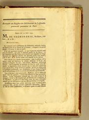 Cover of: Extrait des registres des déliberations de l'Assemblée provinciale permanente du Nord. Séance du 13 août 1790