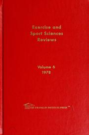 Cover of: Exercise and sport sciences reviews. by edited by Robert S. Hutton.