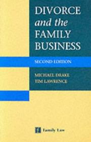 Cover of: Divorce and the Family Business