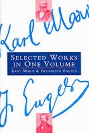 Cover of: Karl Marx and Frederick Engels: selected works.