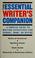Cover of: The essential writer's companion