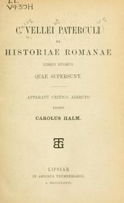 Cover of: Ex Historiae romanae libri duobus quae supersunt by Velleius Paterculus