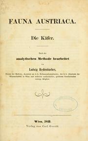 Cover of: Fauna austriaca.: Die Käfer. Nach der analytischen Methode