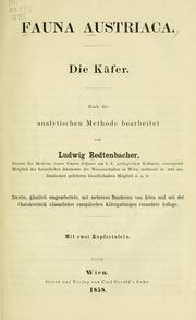 Cover of: Fauna austriaca.: Die Käfer.