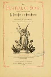 Cover of: A festival of song by Frederick Saunders