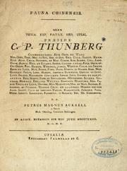 Cover of: Fauna chinensis by Carl Peter Thunberg