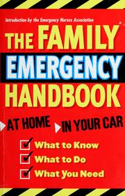 Cover of: Family emergency handbook by 