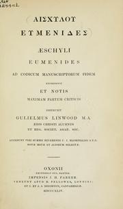 Cover of: Eumenides by Aeschylus