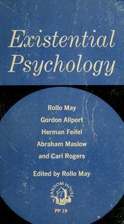 Existential psychology by Rollo May
