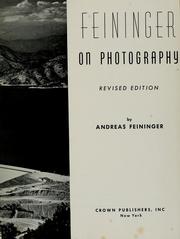 Cover of: Photography
