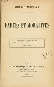 Cover of: Farces et moralités.