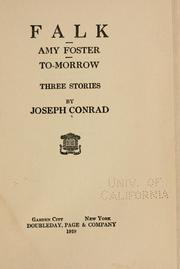 Cover of: Falk by Joseph Conrad